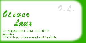 oliver laux business card